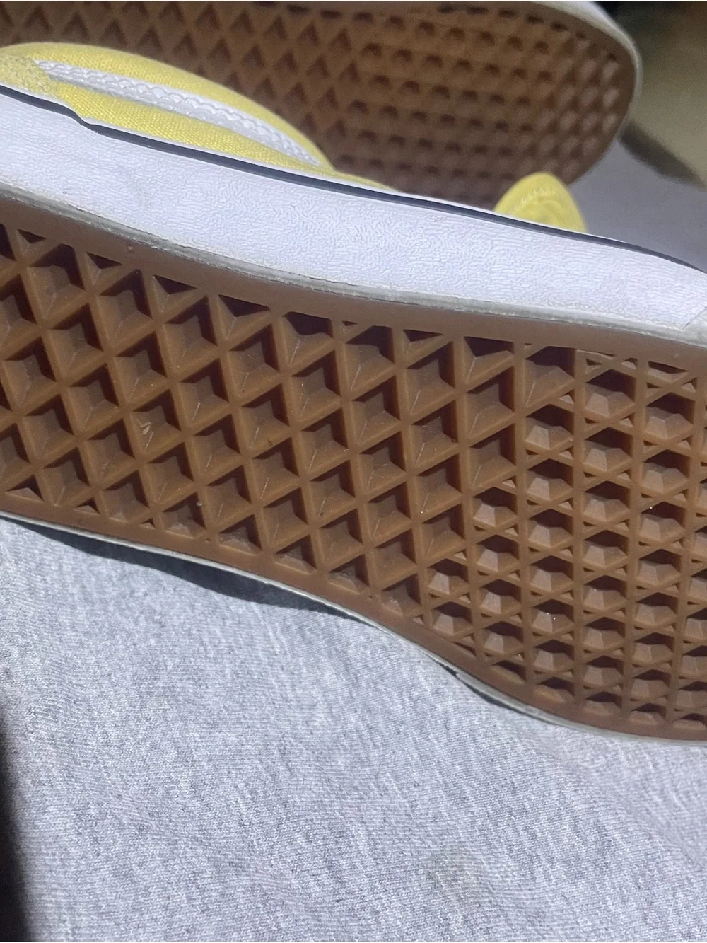 Vans Yellow men 4.5 Women 6 Suede Slip-On Sneakers